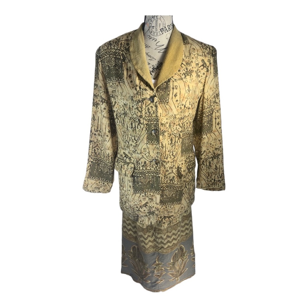 Vintage 80’s/90’s Dorothy Schoelen PLATINUM Suit